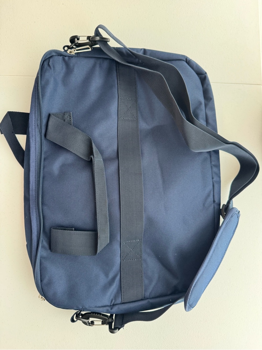 Bella Russo 17" Laptop Bag Navy Blue Multi Pocket Work Tote - Picture 5 of 7